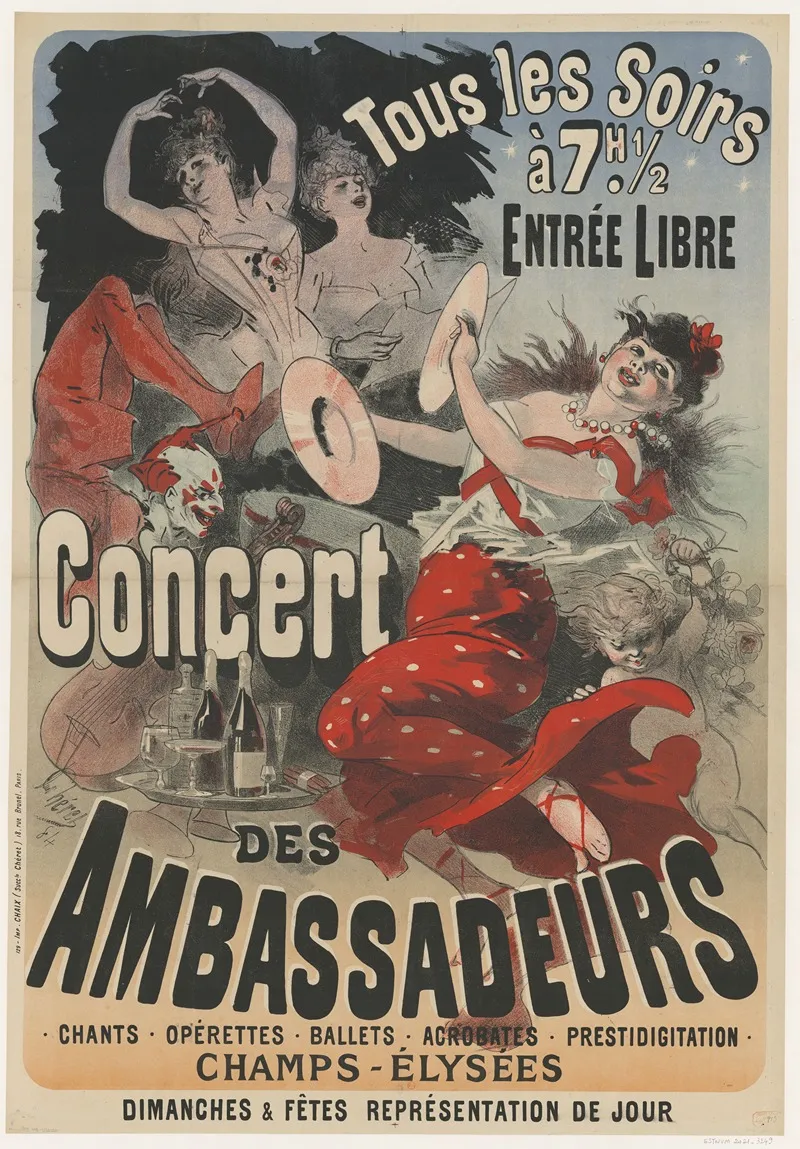 Concert Des Ambassadeurs Tous Les Soirs A 7h12 Entree Libre Chants Operettes Ballets Acrobates Prestidigitation