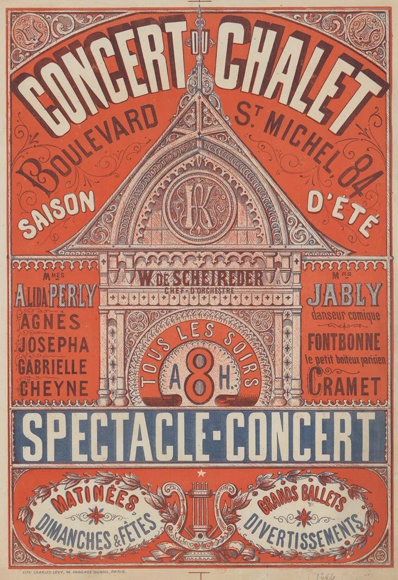 Concert Du Chalet Boulevard St Michel 84 Saison Dete Spectacle Concert