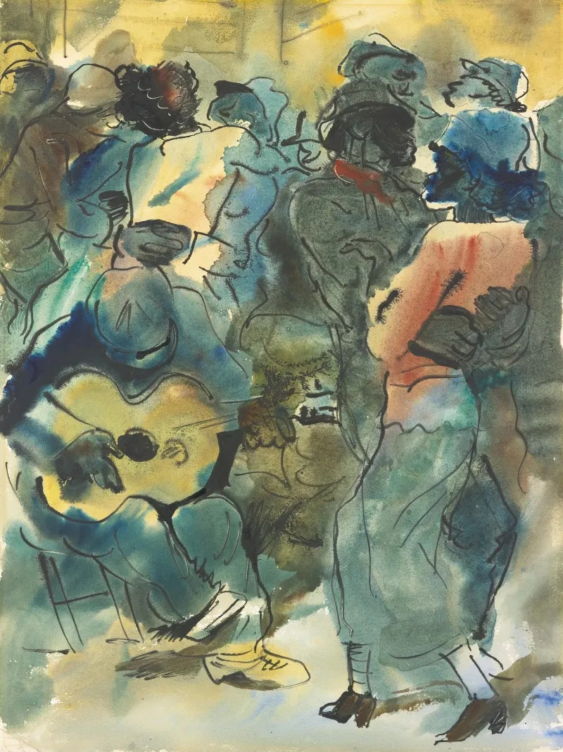 Concert Du Soir Wall Art by Alexandre Jacovleff - High-Resolution Digital Print