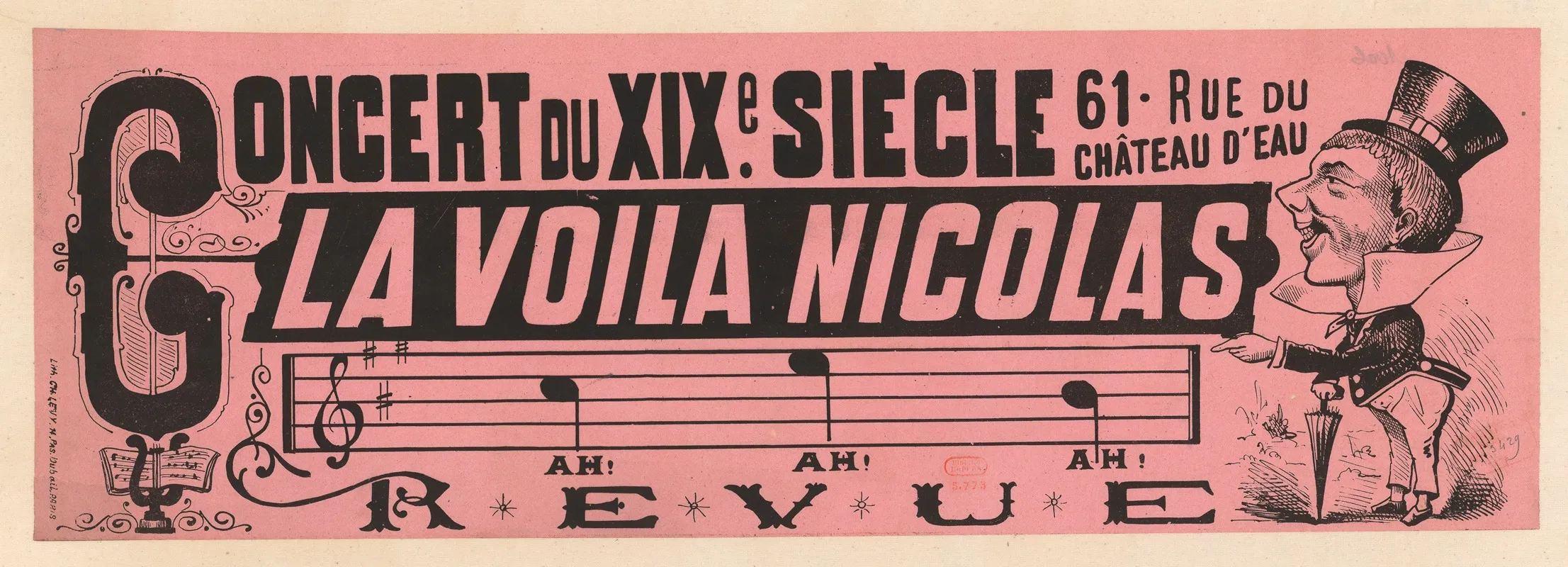 Concert Du Xixe Siecle Les Voila Nicolas
