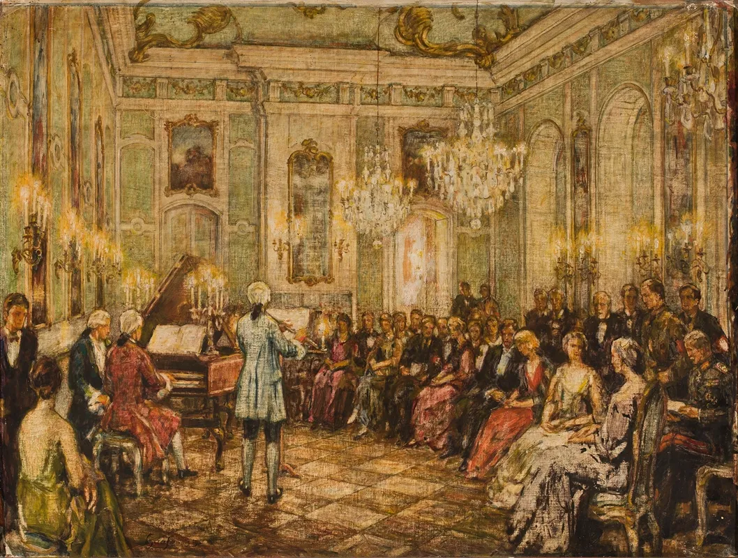 Concert In A Palace Interior Wall Art by Gaase - High-Resolution Digital Print