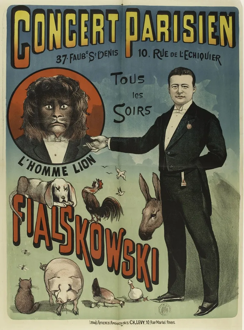 Concert Parisien 37 Faubg St Denis 10 Rue De Lechiquier Tous Les Soirs Lhomme Lion Fialskowski