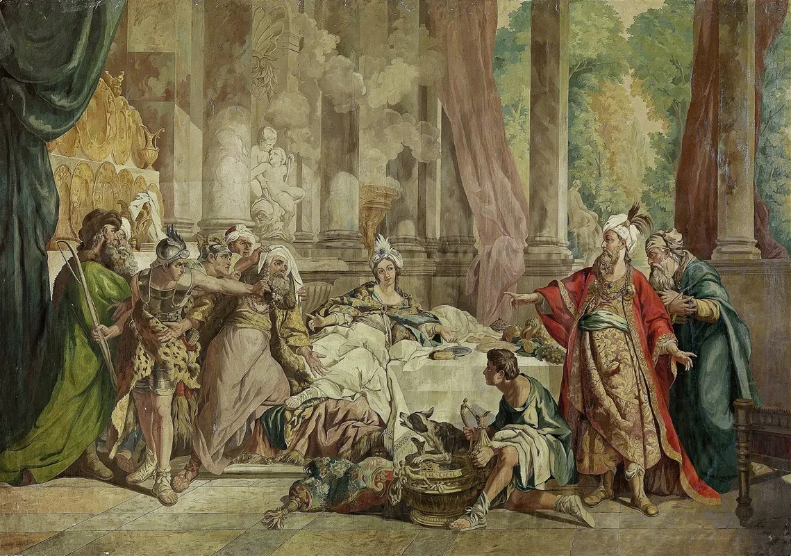 Condemnation Of Hamans From The Book Of Ester Wall Art by Jean-François de Troy - High-Resolution Digital Print