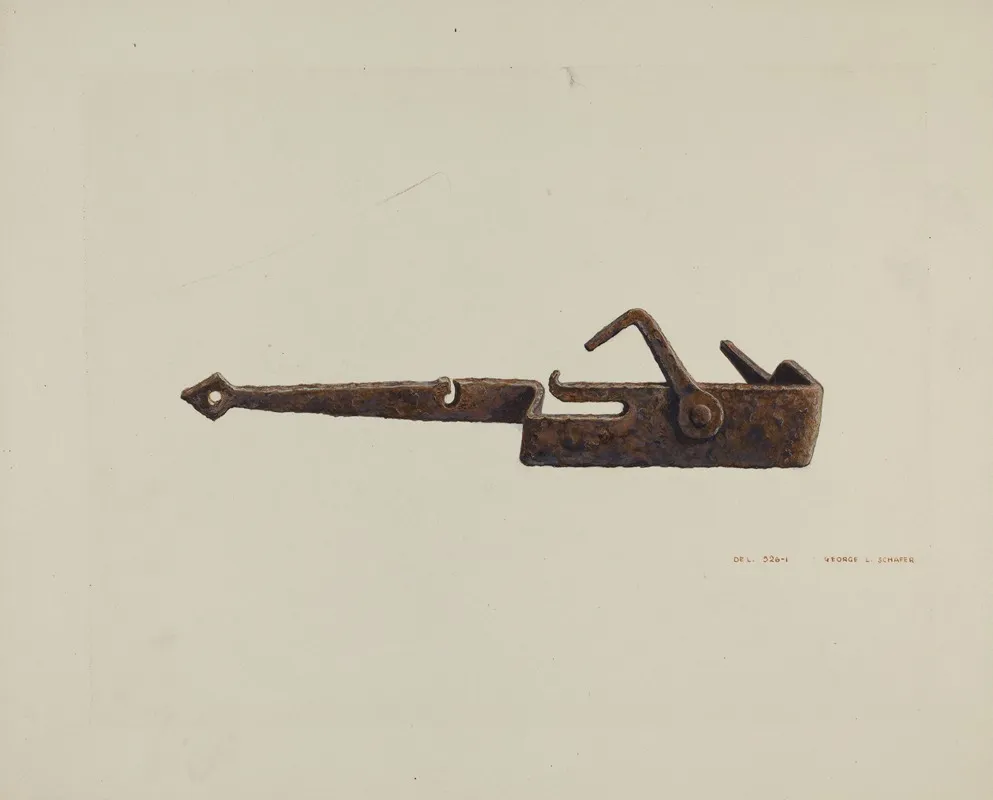 Conestoga Axe Holder Wall Art by G.L. Schafer - High-Resolution Digital Print