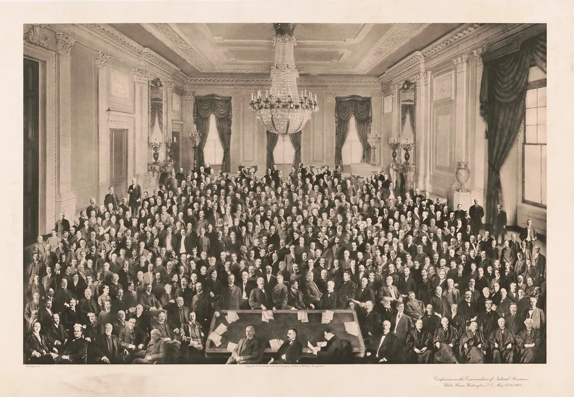 Conference On The Conservation Of Natural Resources White House Washington Dc May 13 15 1908 Wall Art by Linehan-Loveland Company - High-Resolution Digital Print