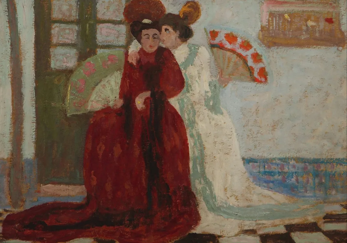 Confidencia Wall Art by Pedro Figari - High-Resolution Digital Print