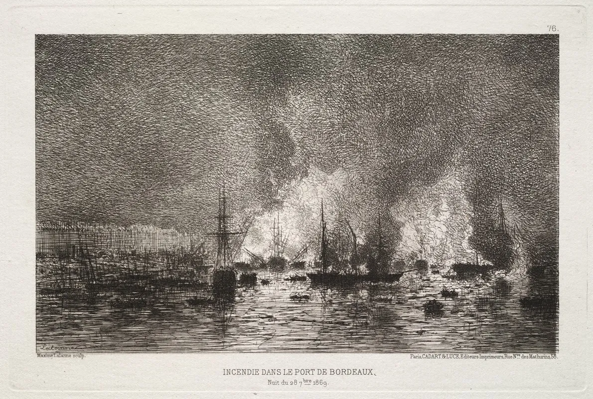 Conflagration In The Port Of Bordeaux