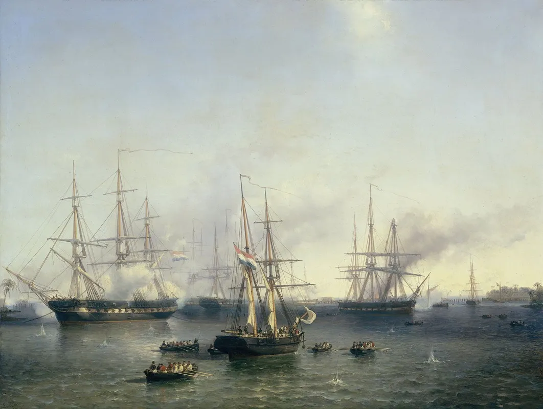 Conquest Of Palembang Sumatra In Indonesia By Lieutenant General De Kock June 24 1821 Wall Art by Louis Meijer - High-Resolution Digital Print
