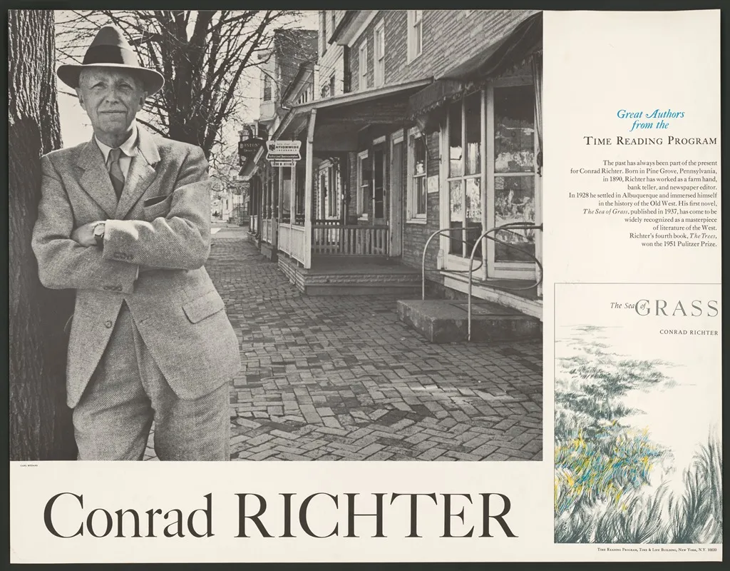 Conrad Richter Great Authors From The Time Reading Program Wall Art by Carl Mydans - High-Resolution Digital Print