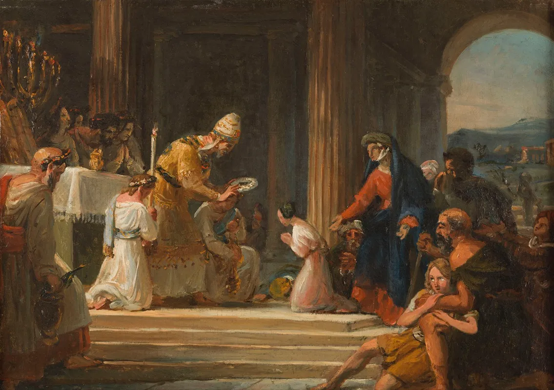 Consecration De La Vierge Wall Art by Jean-Baptiste Auguste Vinchon - High-Resolution Digital Print