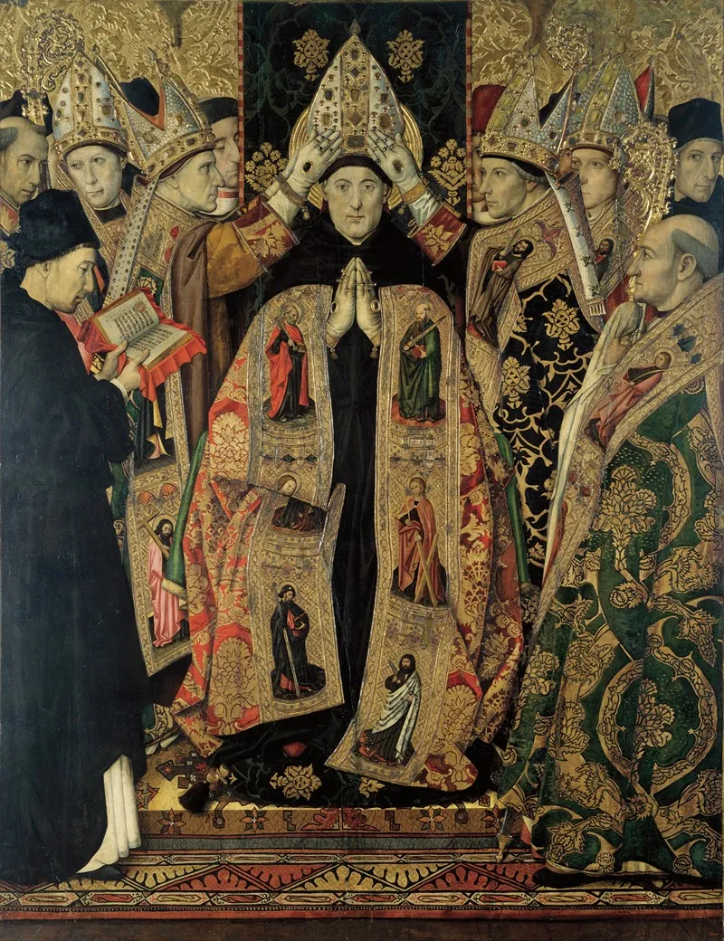 Consecration Of Saint Augustine Wall Art by Jaume Huguet   - High-Resolution Digital Print