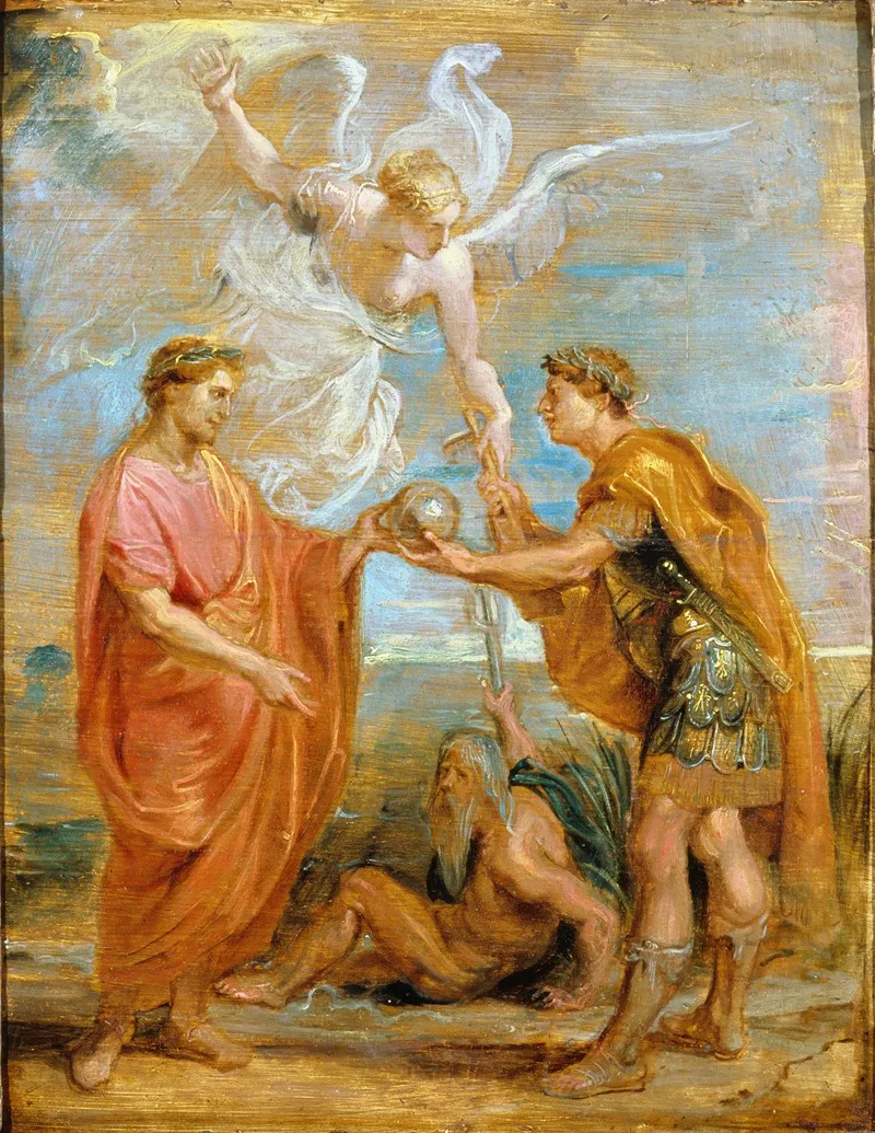 Constantius Appoints Constantine As His Successor Wall Art by Peter Paul Rubens - High-Resolution Digital Print