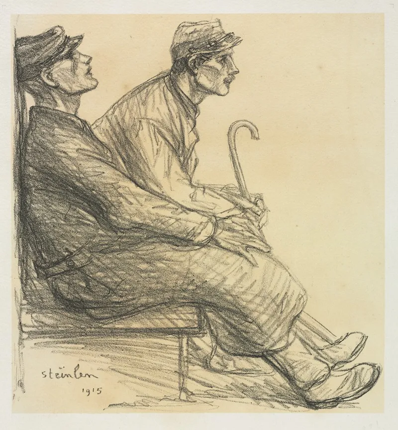 Convalescents Wall Art by Théophile Alexandre Steinlen - Canvas Print