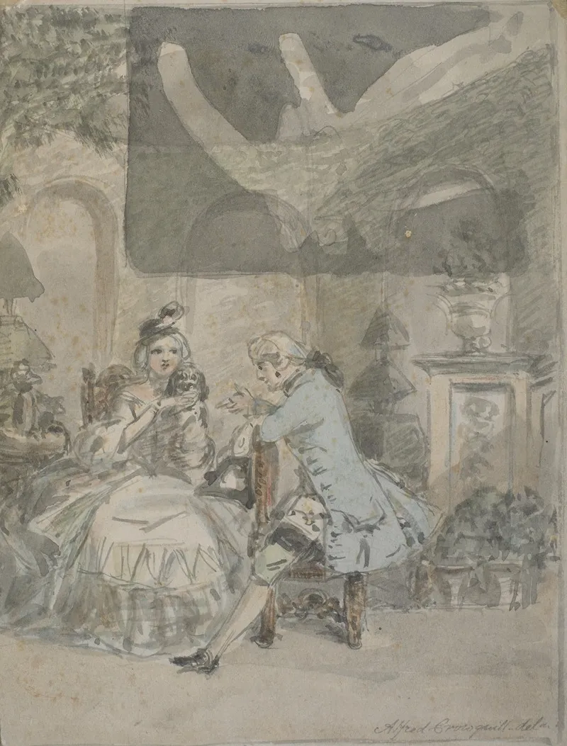 Conversation Piece 5 Wall Art by Alfred Crowquill - High-Resolution Digital Print