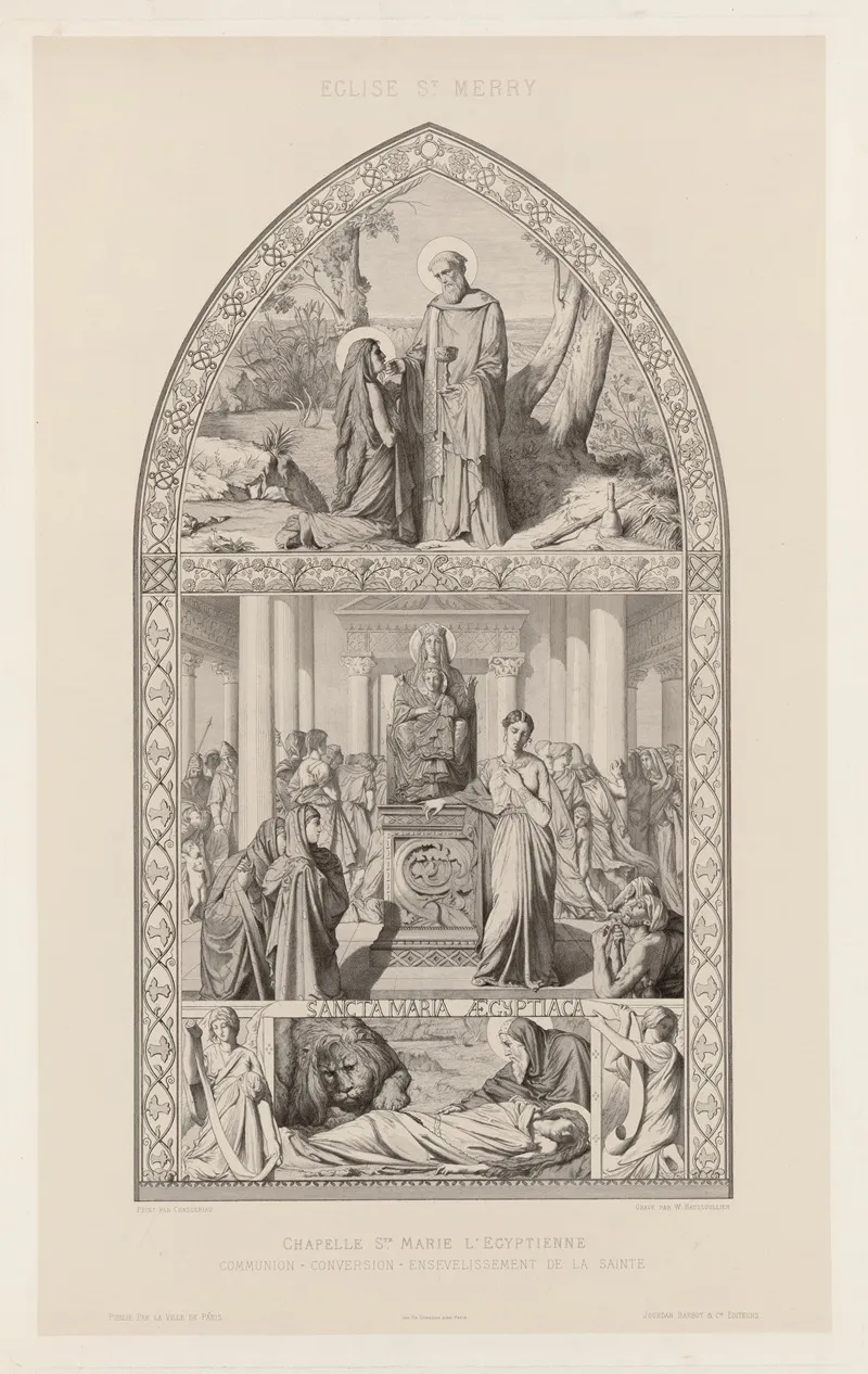 Conversion Ensevelissement De La Sainte Wall Art by William Haussoullier - High-Resolution Digital Print