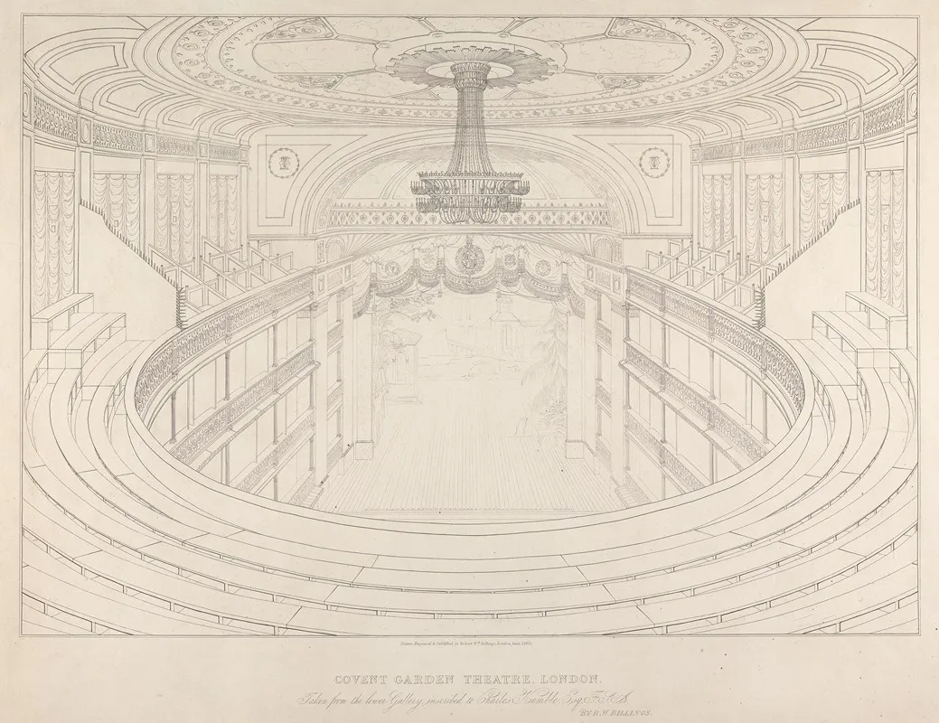 Convert Garden Theatre London Wall Art by Robert William Billings - High-Resolution Digital Print