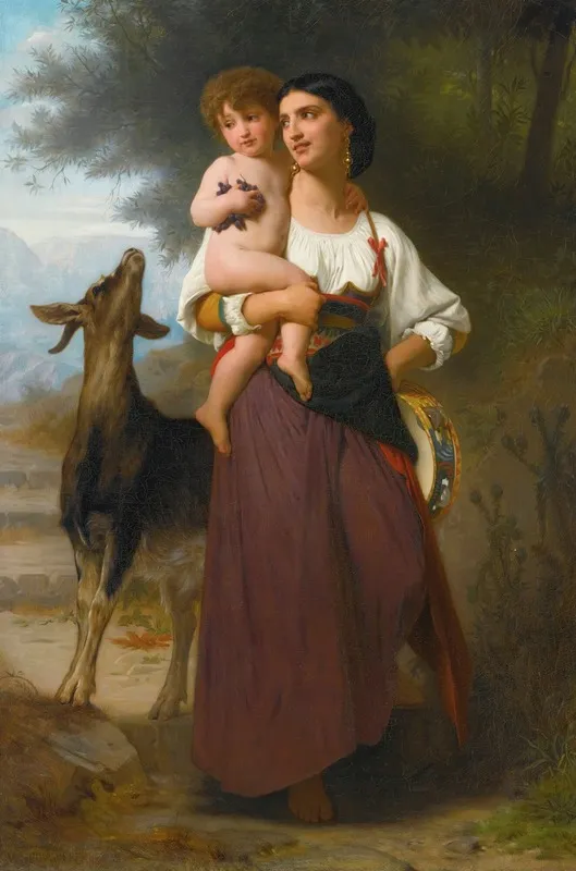 Convoitise Wall Art by William Bouguereau - High-Resolution Digital Print
