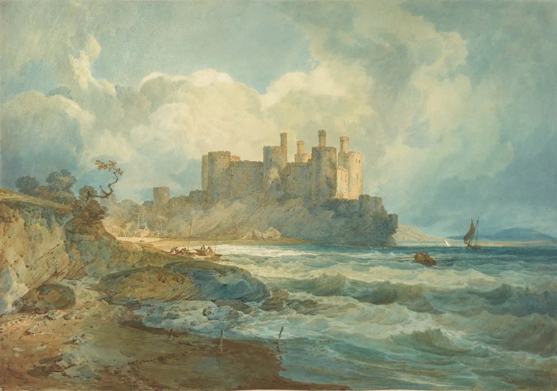 Conway Castle North Wales 2 Wall Art by Joseph Mallord William Turner - High-Resolution Digital Print