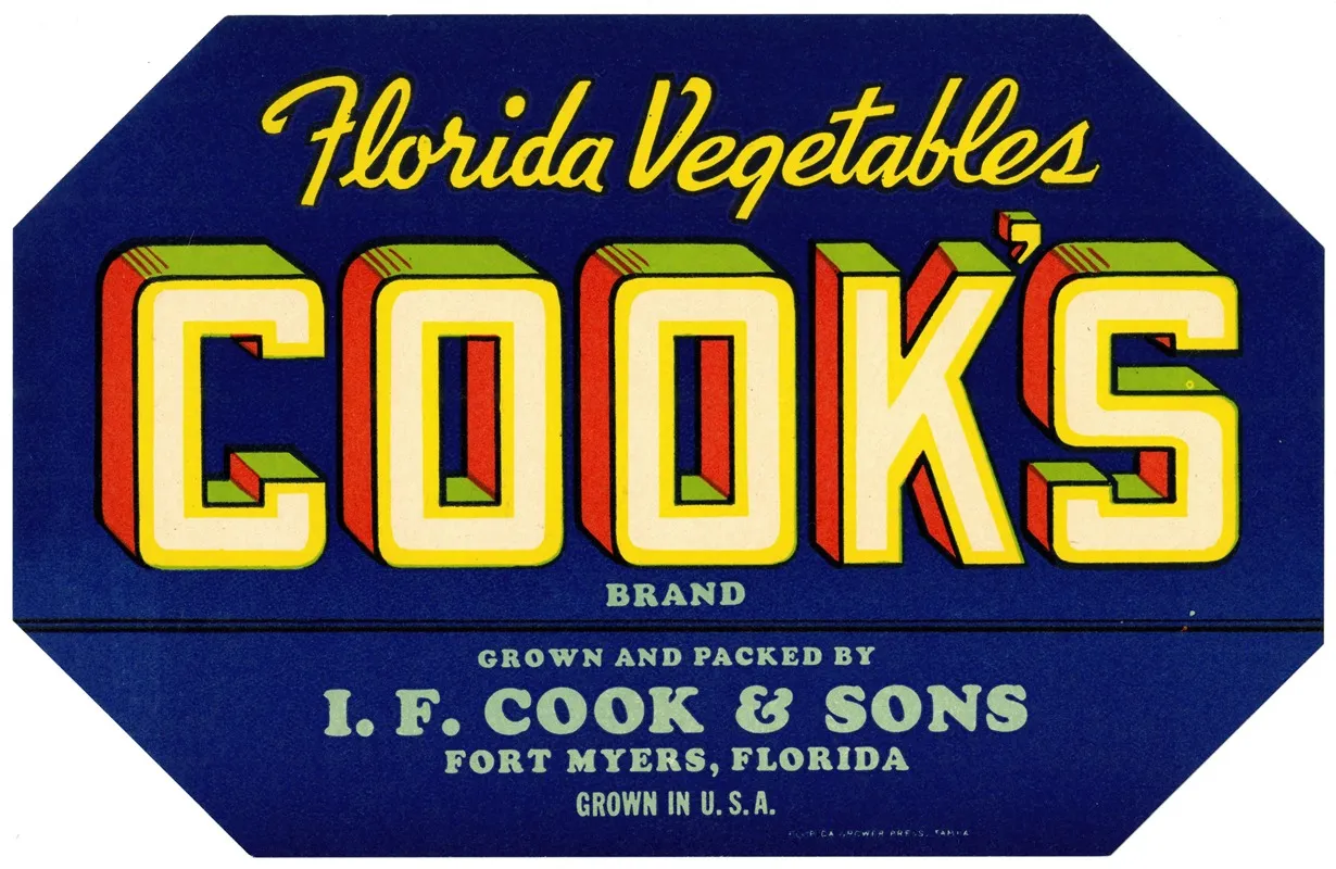 Cooks Brand Florida Vegetables Blue Label