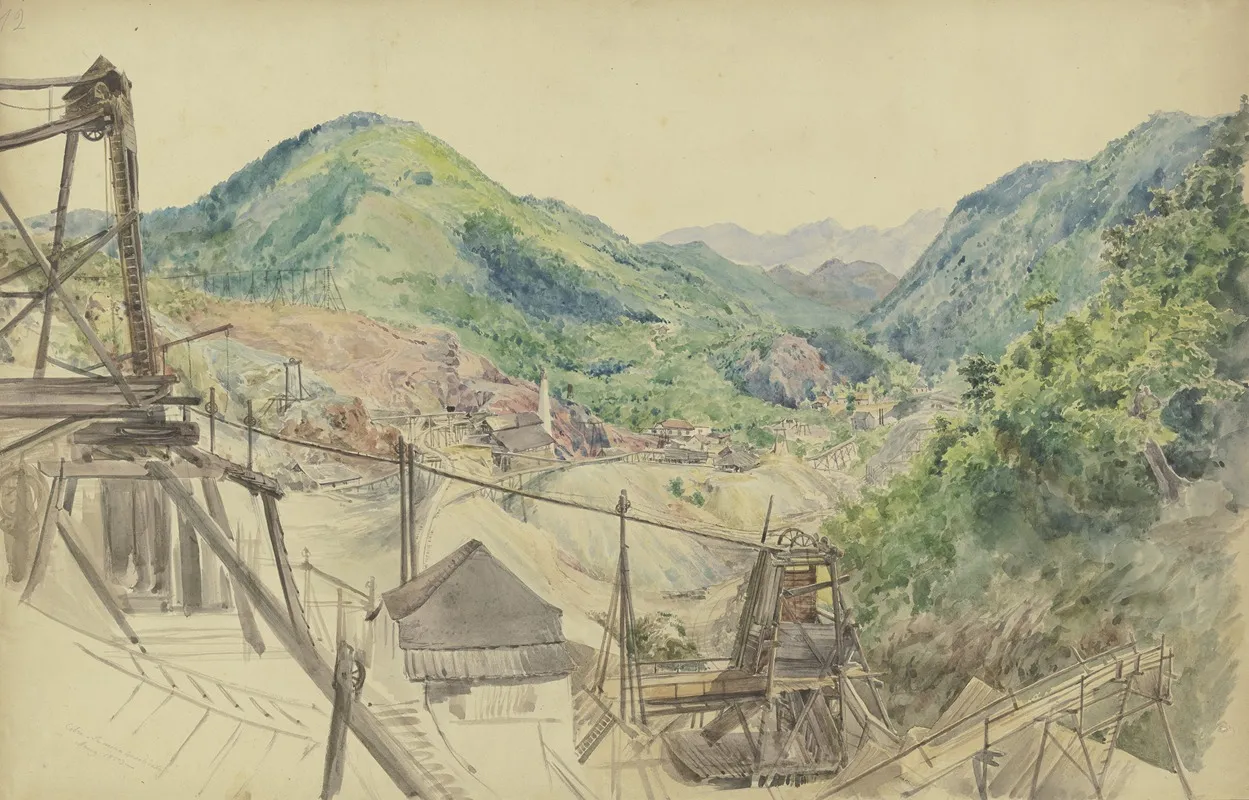Copper Mining Wall Art by Adolf Hoeffler - High-Resolution Digital Print