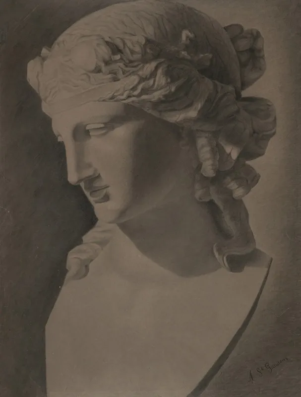 Copy From Classical Sculpture Head Wall Art by Augustus Saint-Gaudens - High-Resolution Digital Print