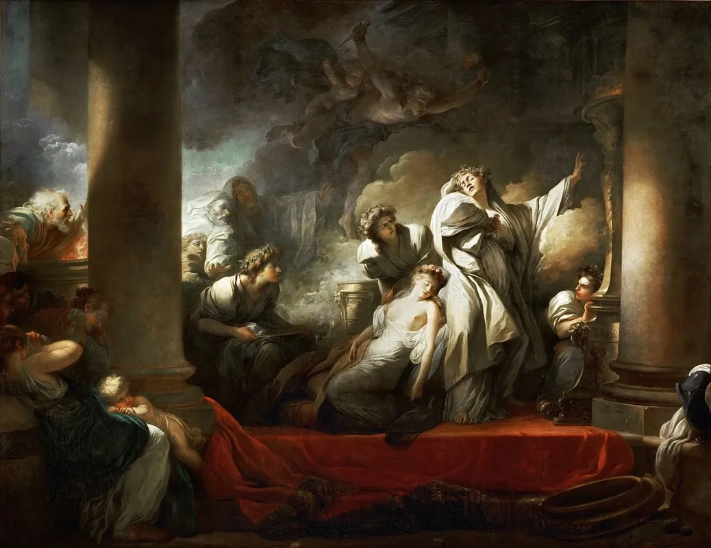 Coresus Sacrificing Himself To Save Callirhoe