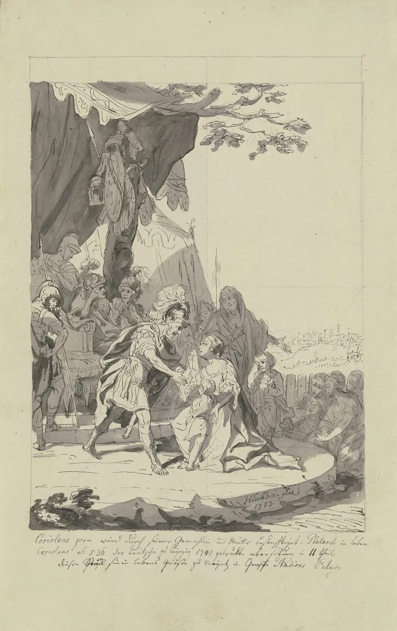 Coriolanuss Wrath Wall Art by Johann Heinrich Tischbein the elder - High-Resolution Digital Print