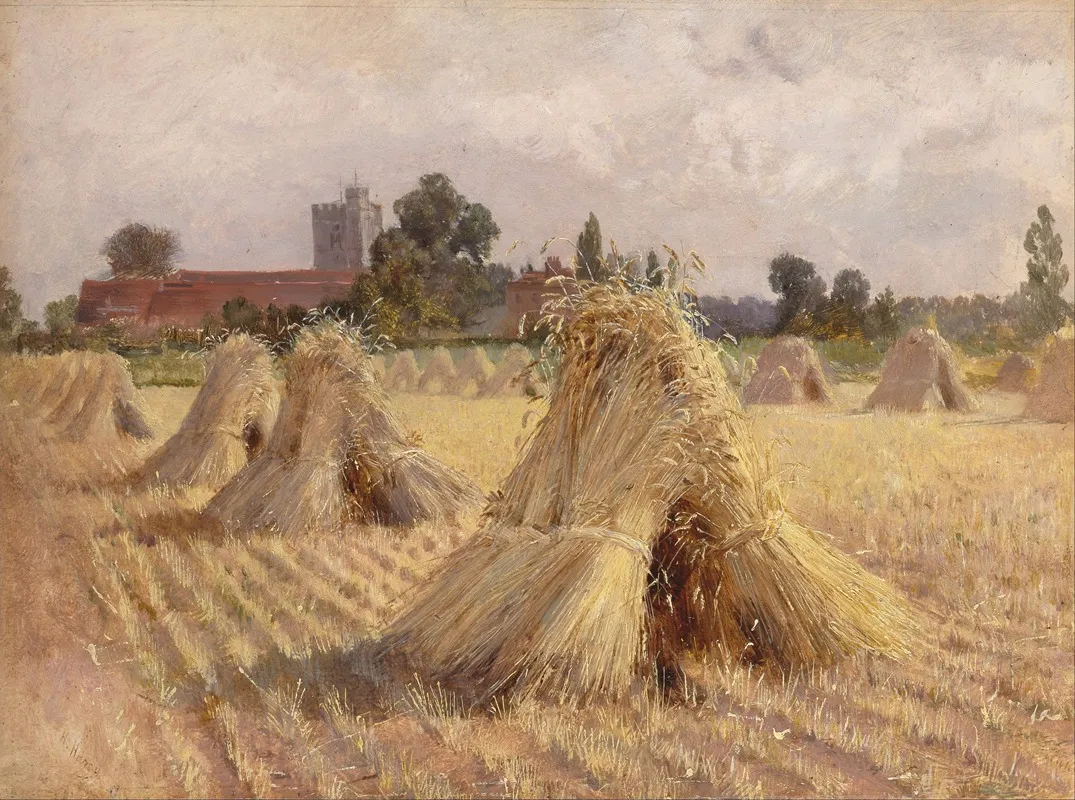 Corn Stooks By Bray Church