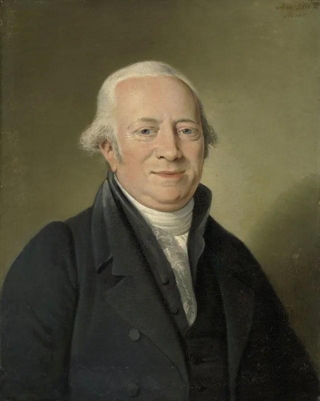 Cornelis Sebille Roos 1754 1820 Amsterdam Art Dealer And Keeper Of The Nationale Konst Gallery In Huis Ten Bosch The Hague Wall Art by Adriaan de Lelie - High-Resolution Digital Print