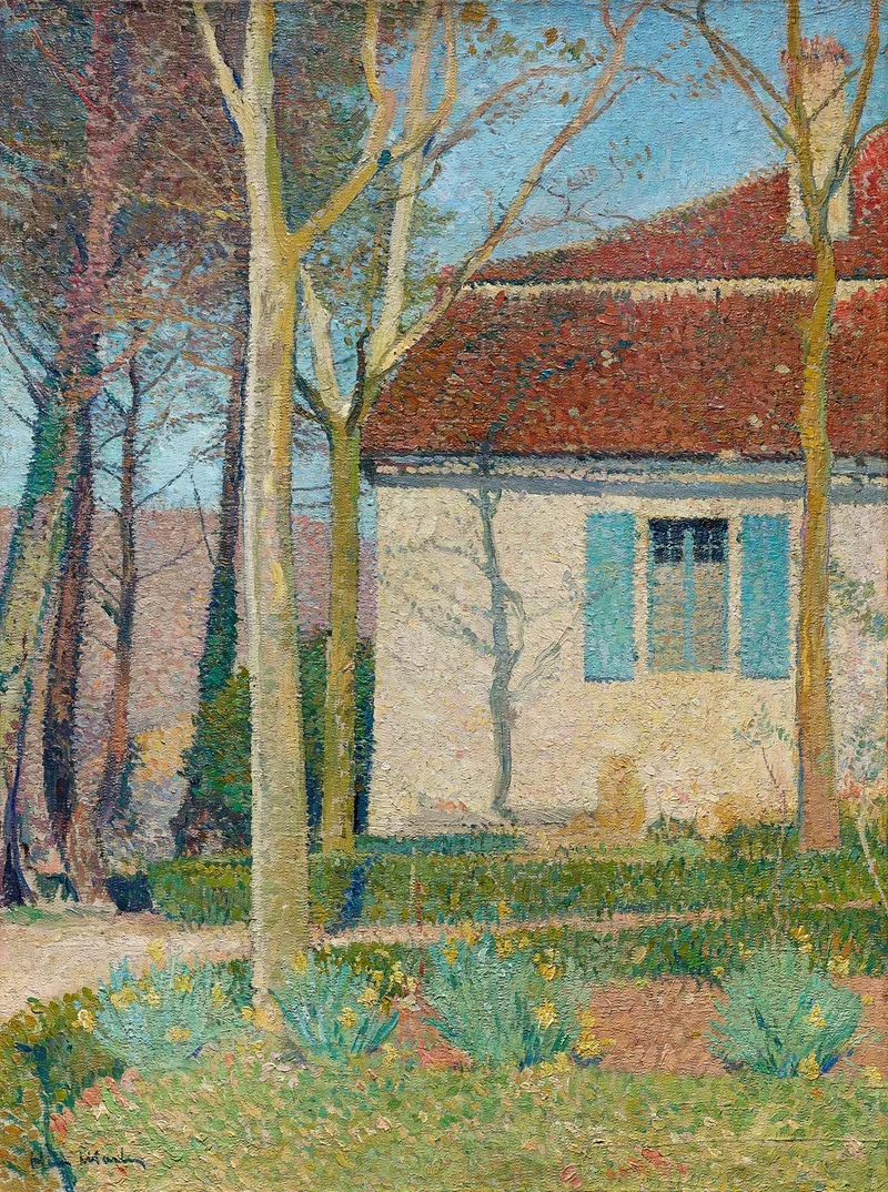 Corner Of A House Wall Art by Henri Martin - High-Resolution Digital Print