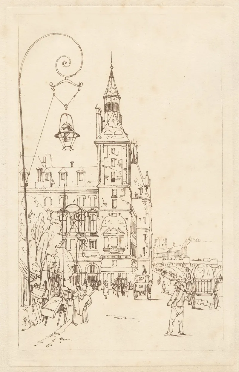 Corner Of The Palais De Justice Paris