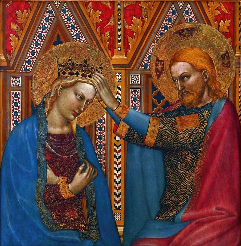Coronation Of The Virgin 6 Wall Art by Giovanni da Milano - High-Resolution Digital Print