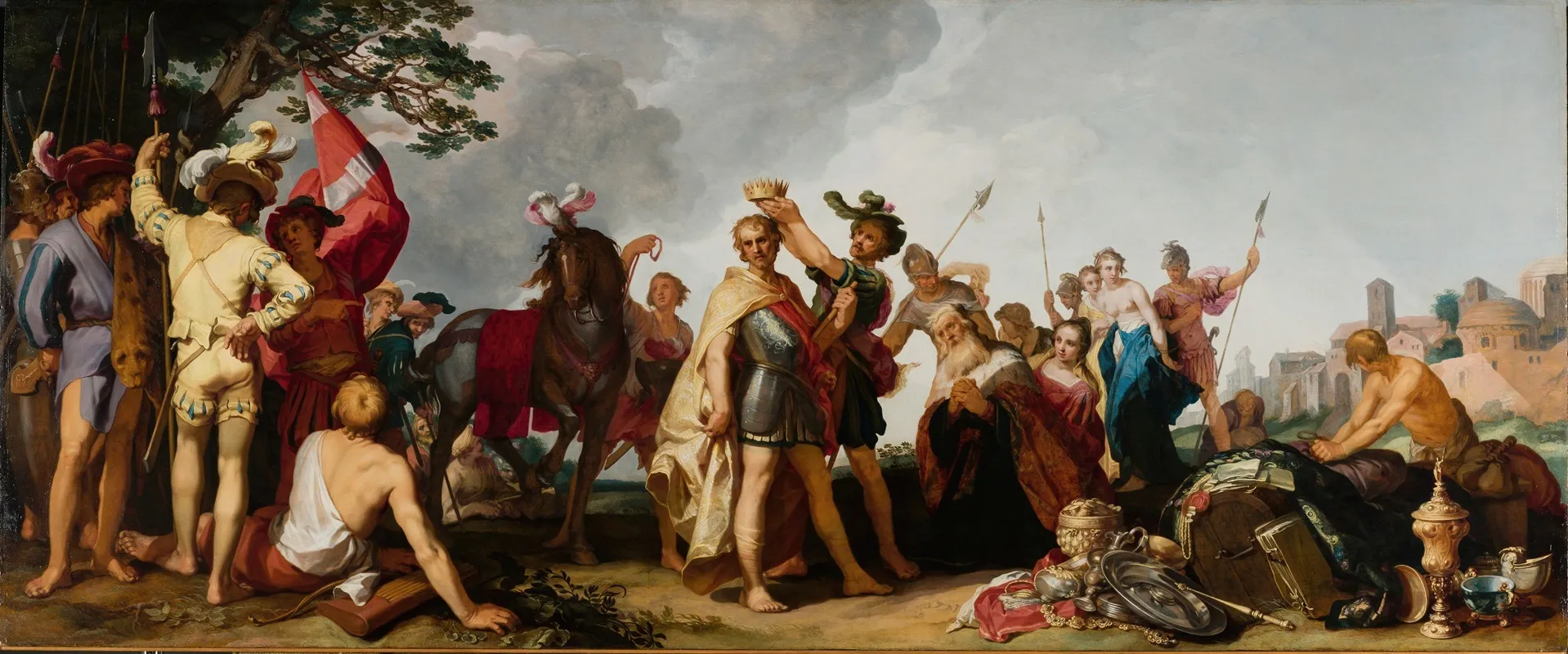 Coronation Scene Wall Art by Abraham Bloemaert - High-Resolution Digital Print