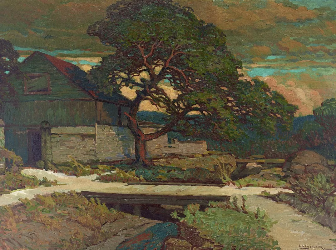Corral At Fredericksburg Nimitz Hotel Wall Art by Edward G. Eisenlohr - High-Resolution Digital Print
