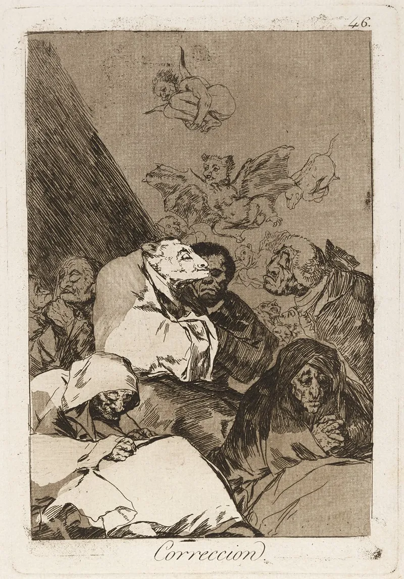 Correccion Correction Wall Art by Francisco de Goya - High-Resolution Digital Print
