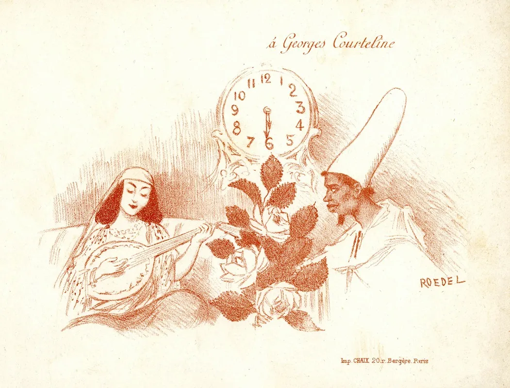 Cortege Des Heures Wall Art by Auguste Roedel - High-Resolution Digital Print