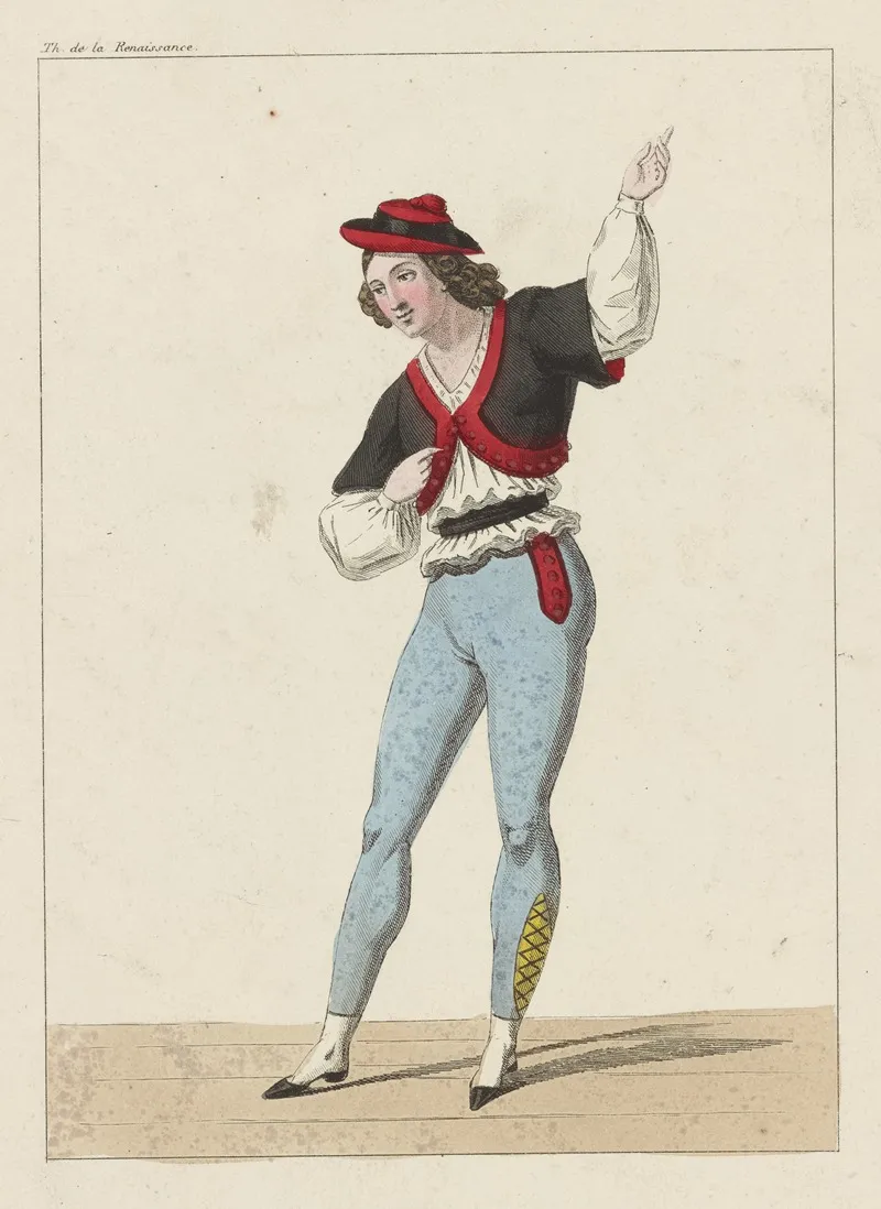 Costume De Perrot Role De Zingaro Dans La Piece De Ce Nom Opera Th De La Renaissance Wall Art by Martinet-Hautecoeur - High-Resolution Digital Print
