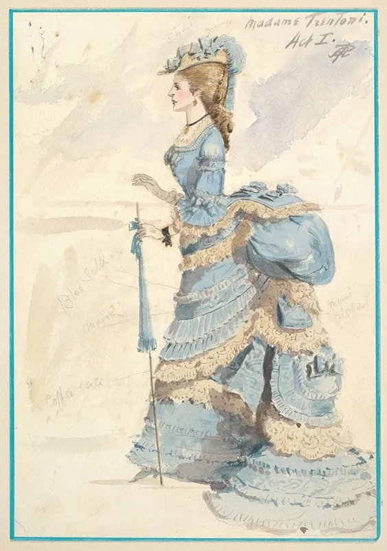 Costume Design For Madame Trentoni Act I Wall Art by Percy Anderson - High-Resolution Digital Print