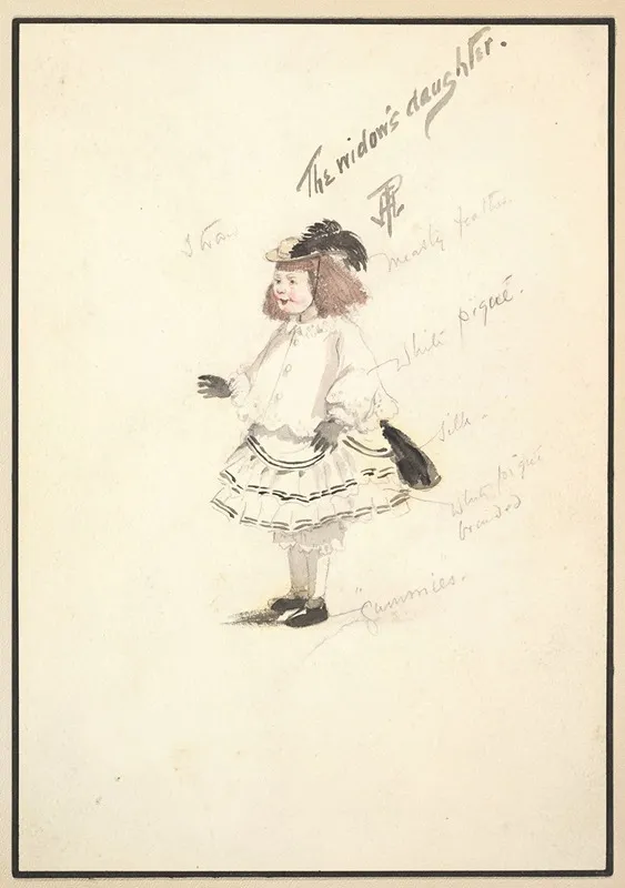 Costume Design For The Widows Daughter Wall Art by Percy Anderson - High-Resolution Digital Print
