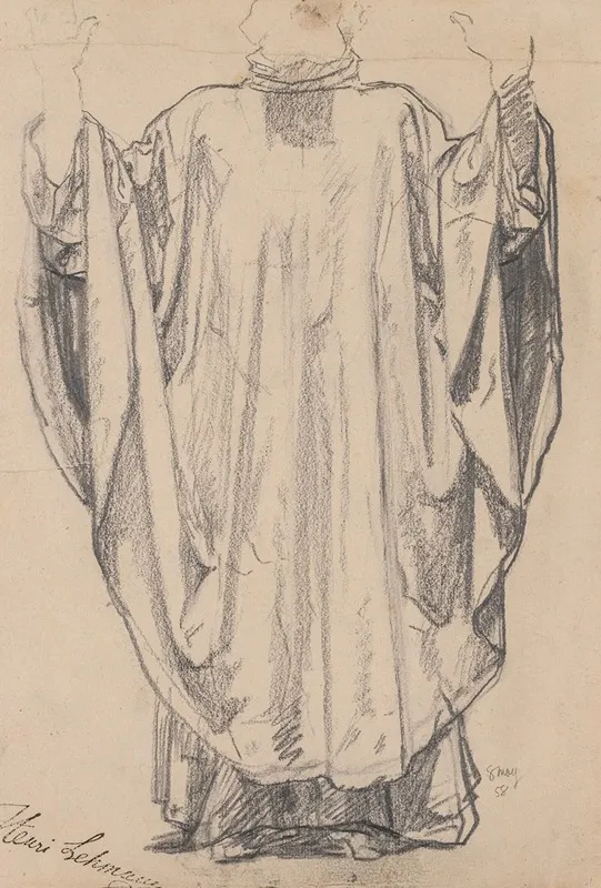 Costume Study Wall Art by Henri Lehmann - High-Resolution Digital Print