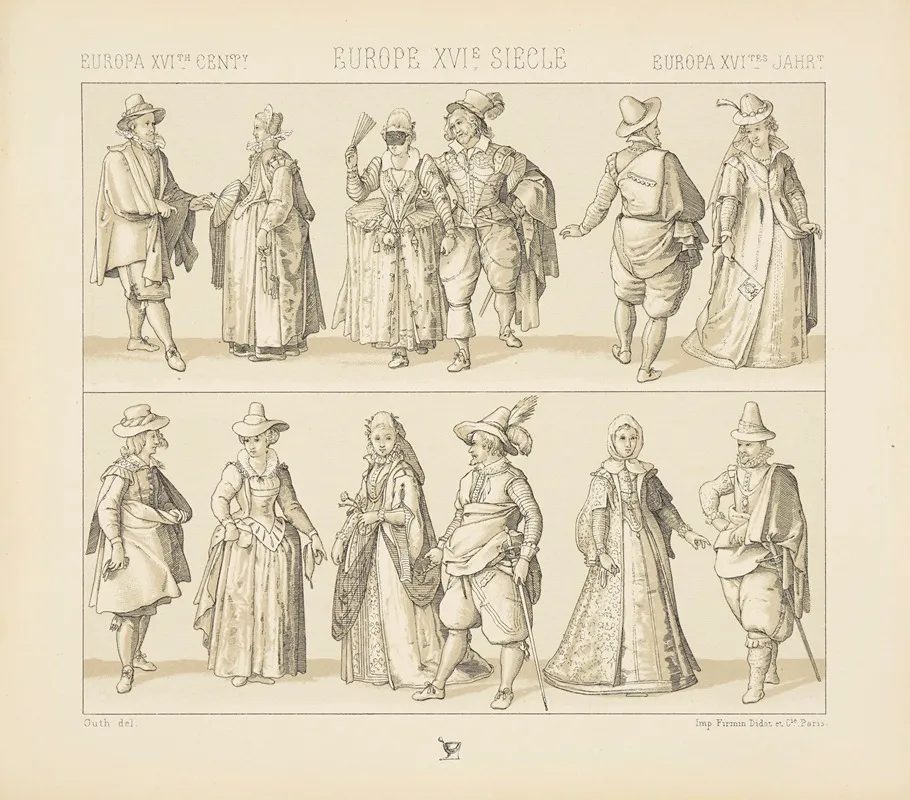 Costumes De La Fin Du Xvie Siecle Du Commencement Du Xviie