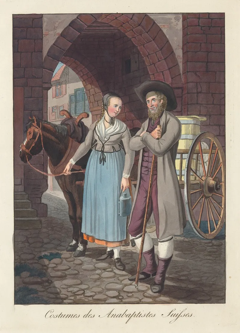 Costumes Des Anabaptistes Suisses Wall Art by Joseph Reinhart - High-Resolution Digital Print
