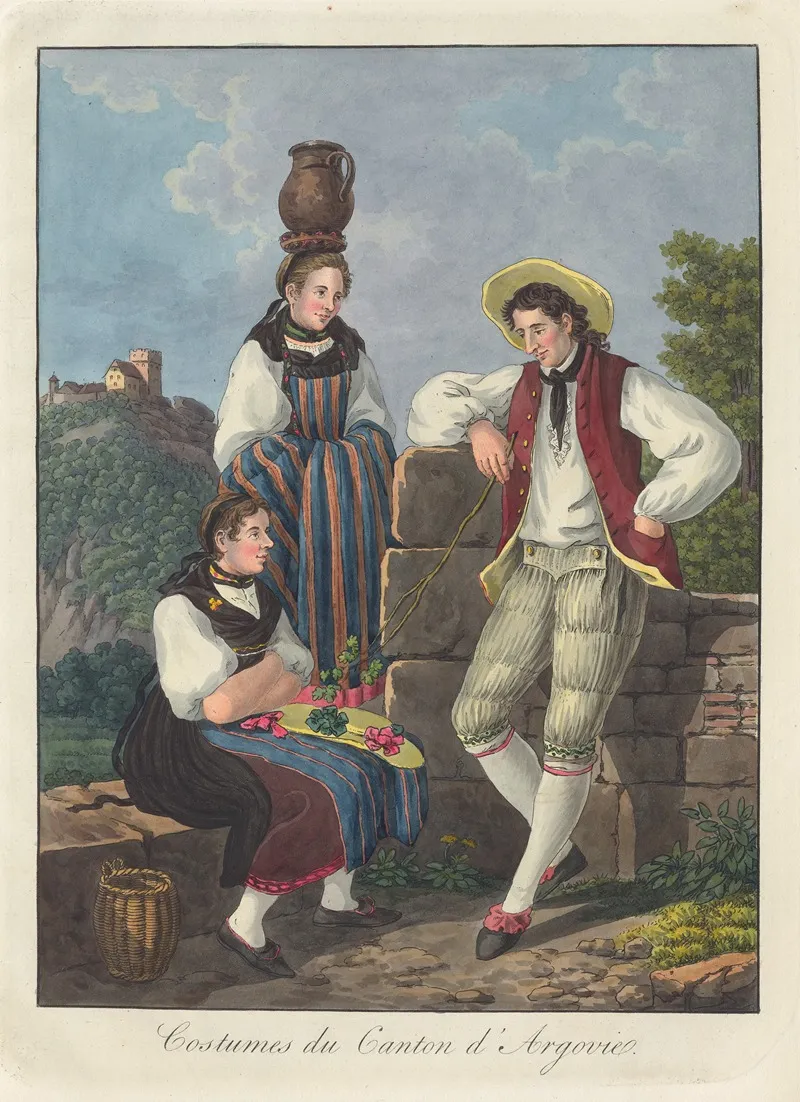 Costumes Du Canton Dargovie Wall Art by Joseph Reinhart - High-Resolution Digital Print