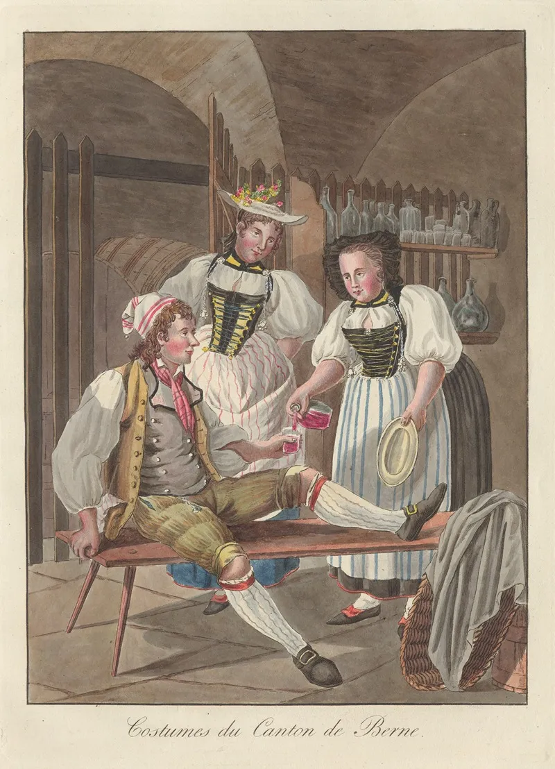 Costumes Du Canton De Berne Wall Art by Joseph Reinhart - High-Resolution Digital Print