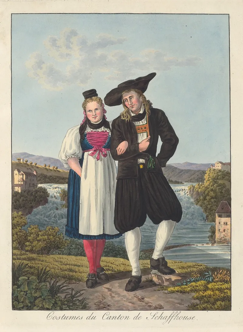 Costumes Du Canton De Schaffhouse Wall Art by Joseph Reinhart - High-Resolution Digital Print