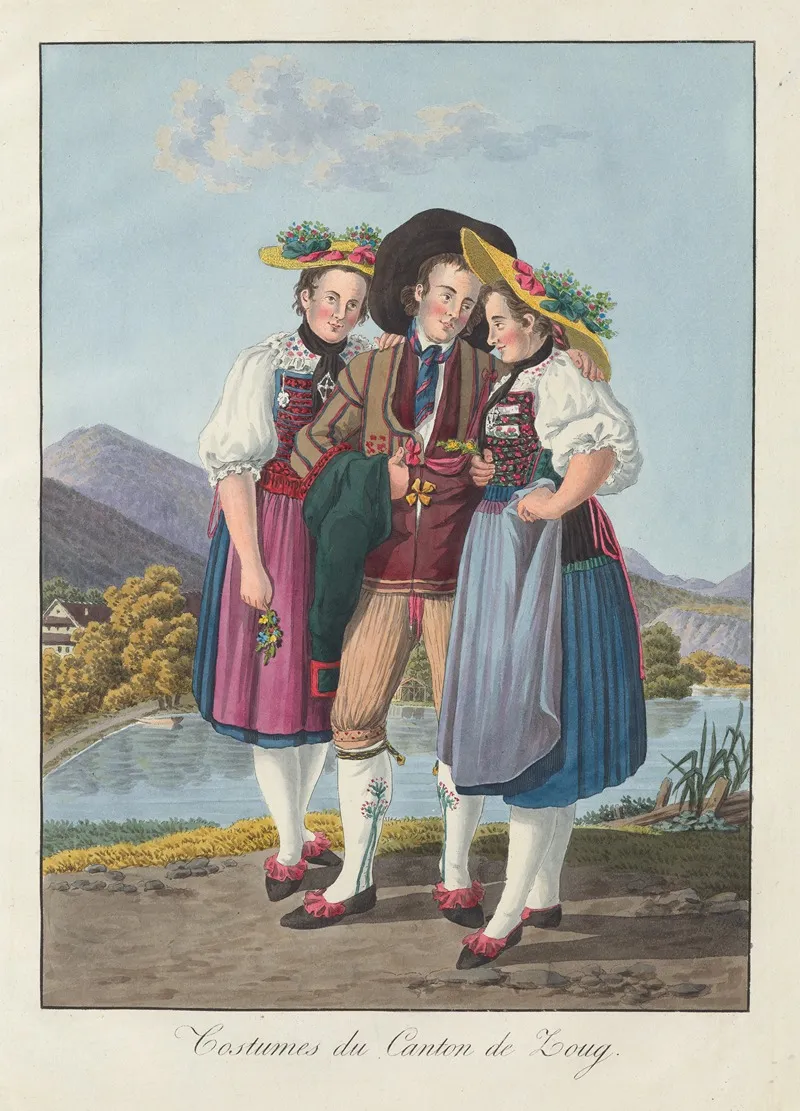 Costumes Du Canton De Zoug Wall Art by Joseph Reinhart - High-Resolution Digital Print