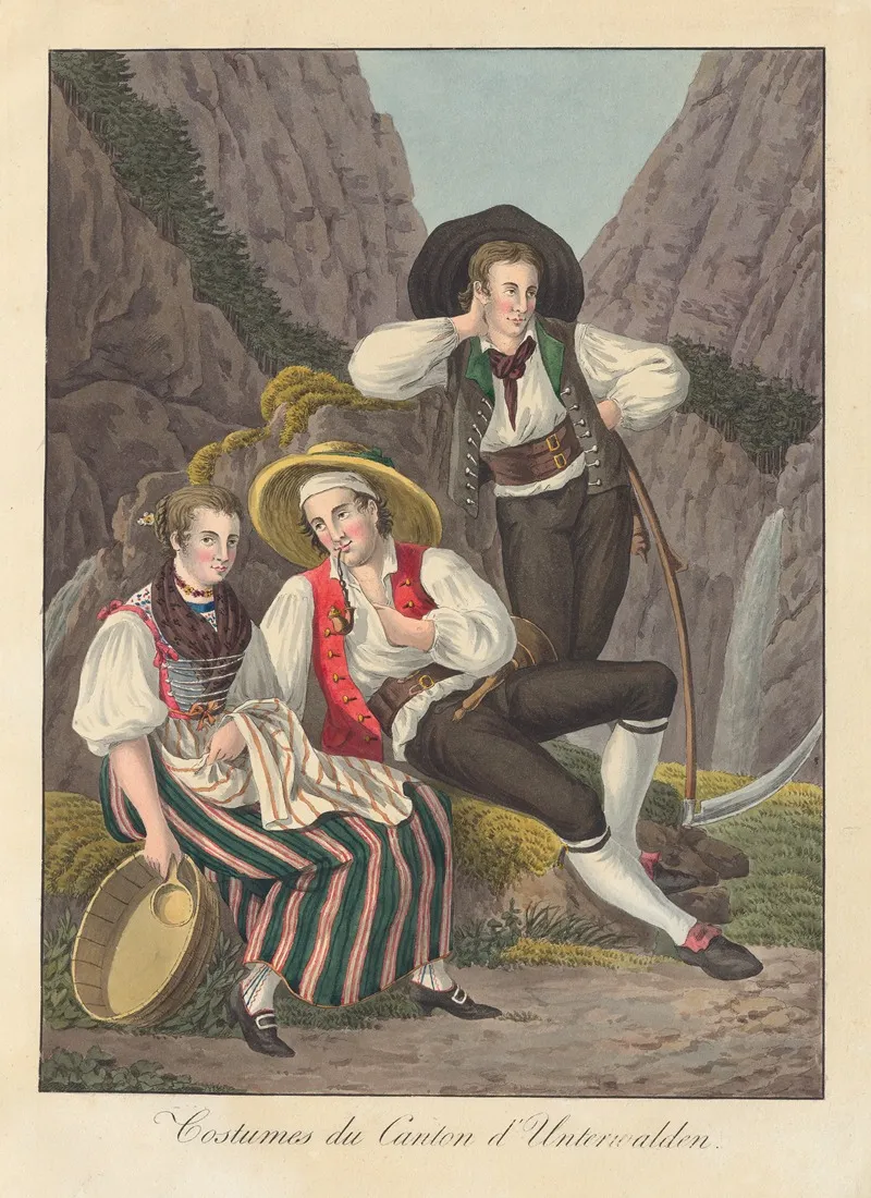 Costumes Du Canton Dunterwalden Wall Art by Joseph Reinhart - High-Resolution Digital Print