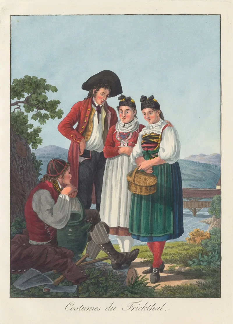 Costumes Du Frickthal Wall Art by Joseph Reinhart - High-Resolution Digital Print