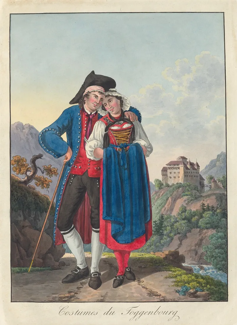 Costumes Du Toggenbourg Wall Art by Joseph Reinhart - High-Resolution Digital Print