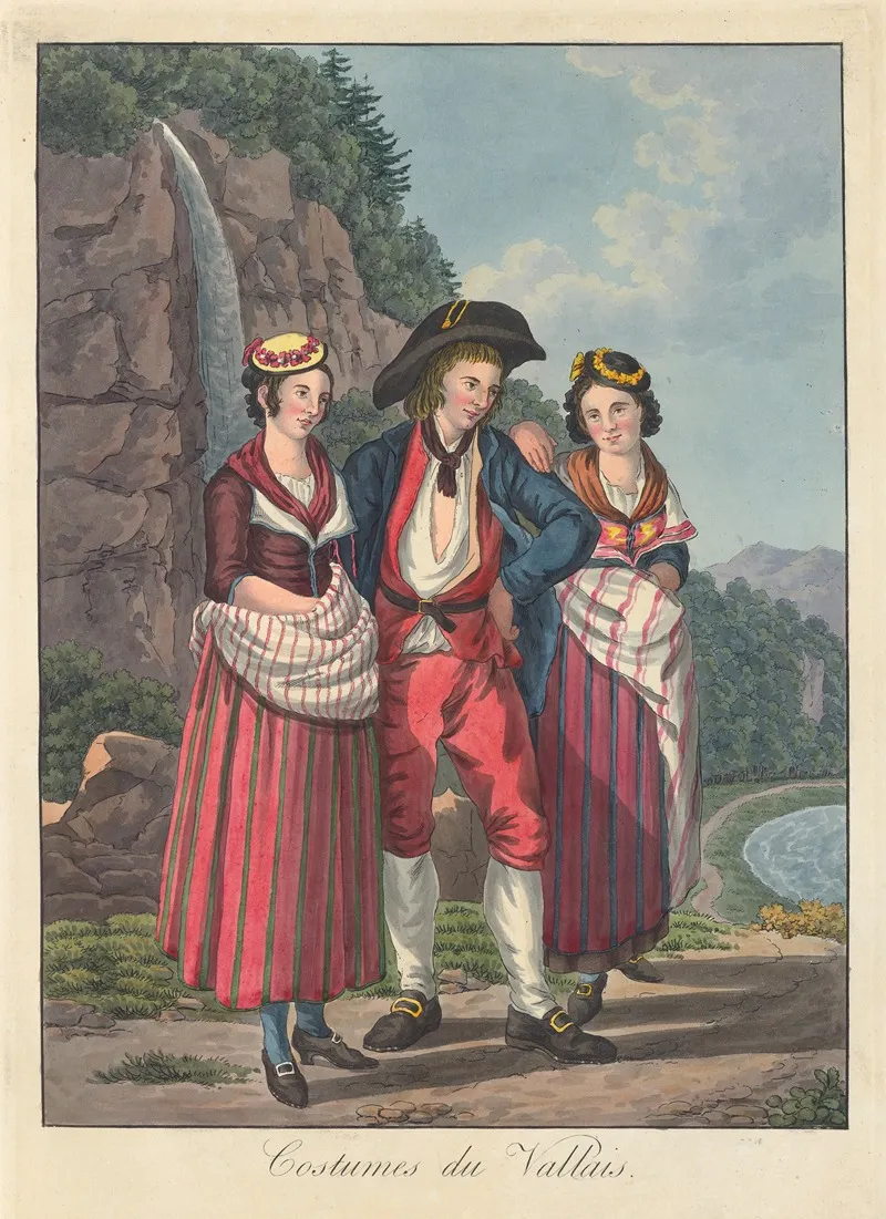 Costumes Du Vallais Wall Art by Joseph Reinhart - High-Resolution Digital Print